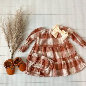 Carters 6M Fall Burnt Orange Dress and Bloomers